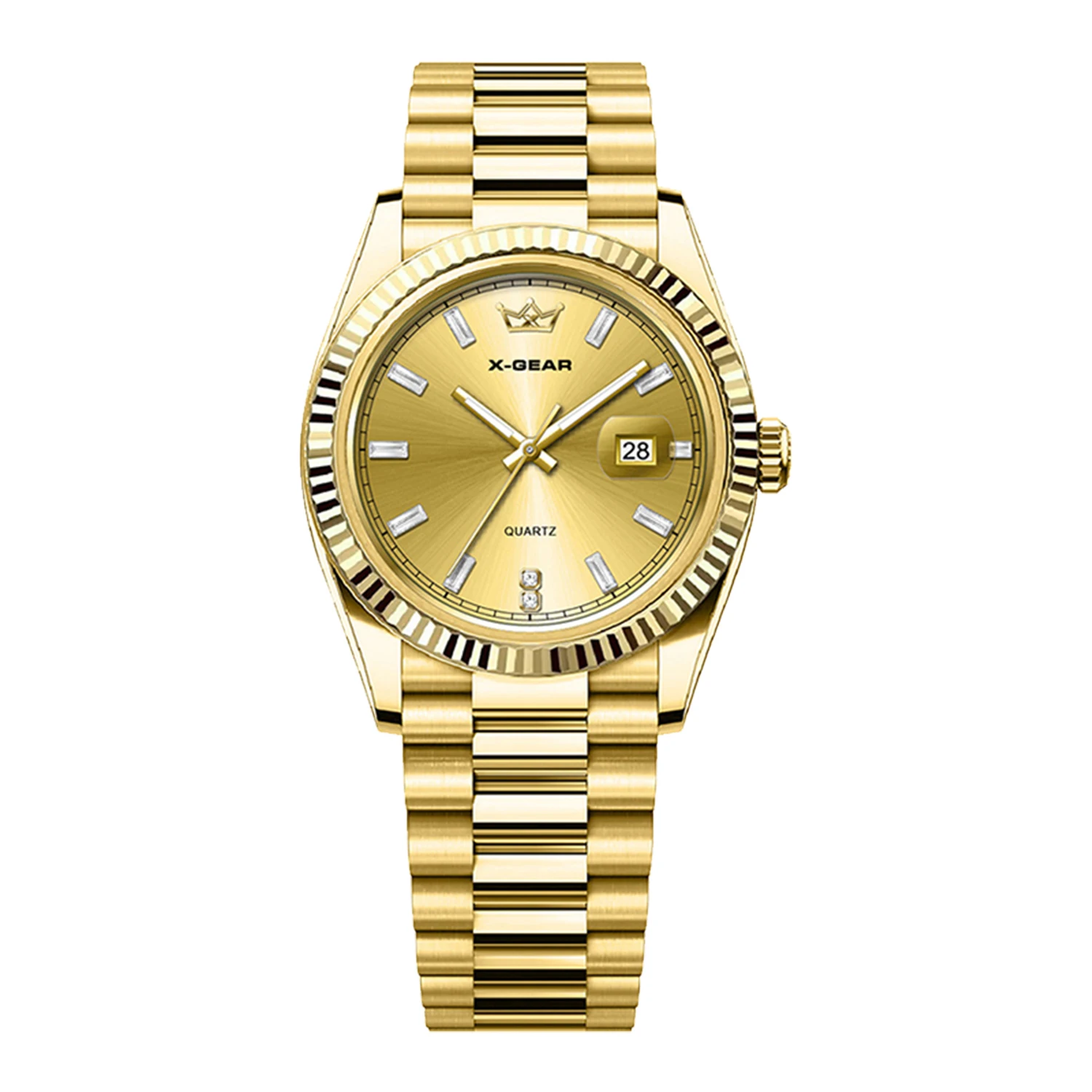 X-GEAR Brand Mens Business Sports Quartz Watch Classic Waterproof Luminous Calendar
X-GEAR Brand Mens Business Sports Quartz Watch Classic Waterproof Luminous Calendar