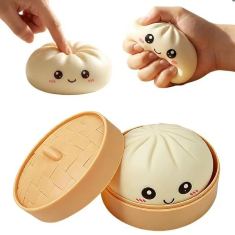 Realistic Steamed Bun Pinch Toy, Squishy Dumpling Squeeze Fidget for Anxiety Relief
Realistic Steamed Bun Pinch Toy, Squishy Dumpling Squeeze Fidget for Anxiety Relief