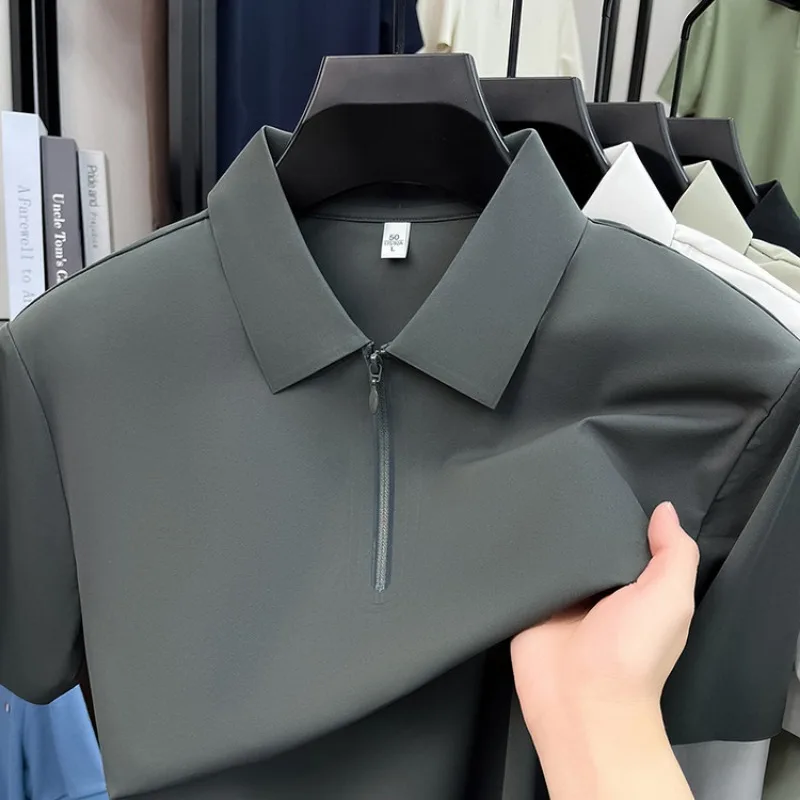 Men S Polo Shirts Quick Dry Short Sleeve Half Zipper T Shirt Casual Breathable Top Solid Color
Men S Polo Shirts Quick Dry Short Sleeve Half Zipper T Shirt Casual Breathable Top Solid Color
