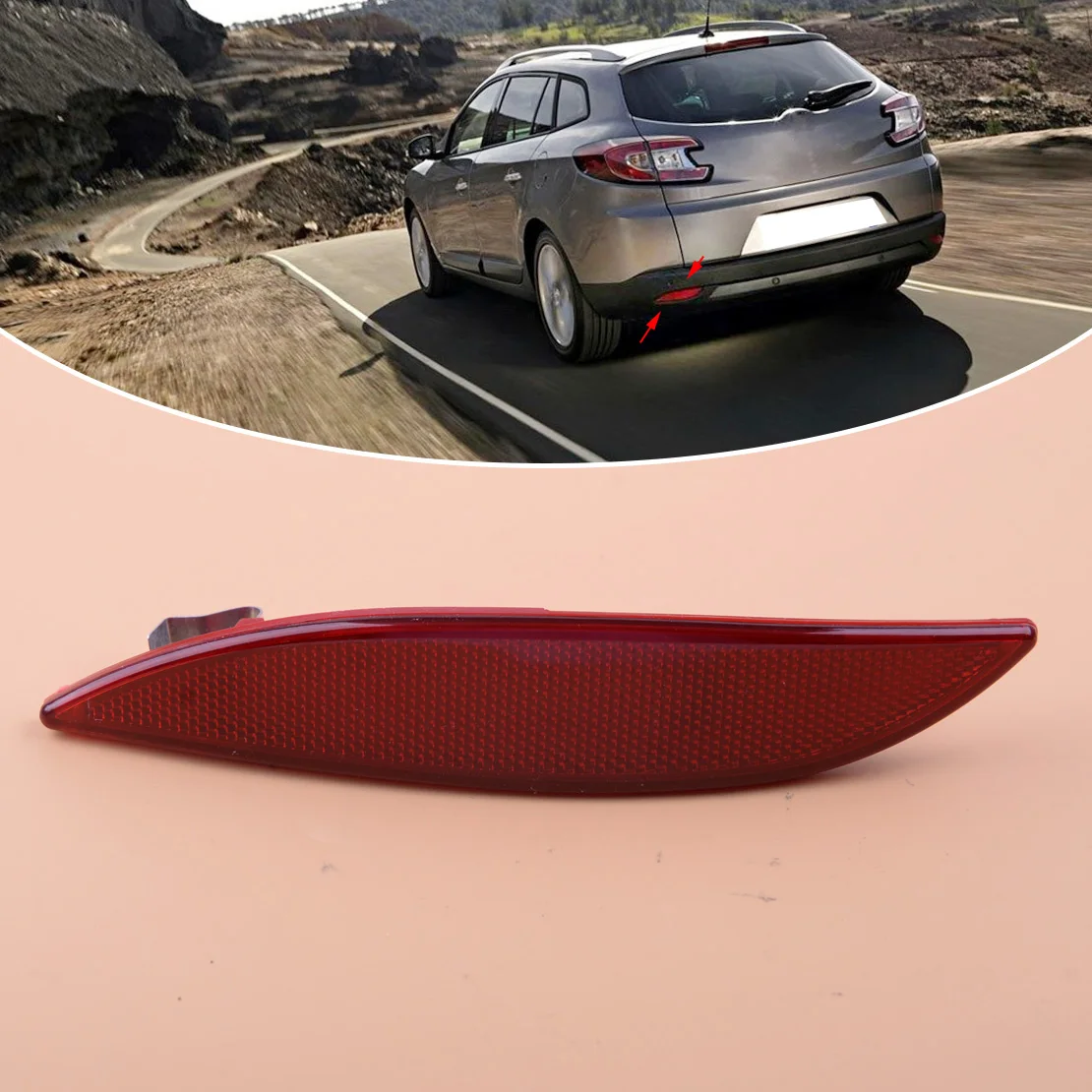 Красный левый отражатель заднего бампера для Renault Megane Clio MK3 2008 2009 2010 2011 2012 2013 265650004R 3805
Красный левый отражатель заднего бампера для Renault Megane Clio MK3 2008 2009 2010 2011 2012 2013 265650004R 3805