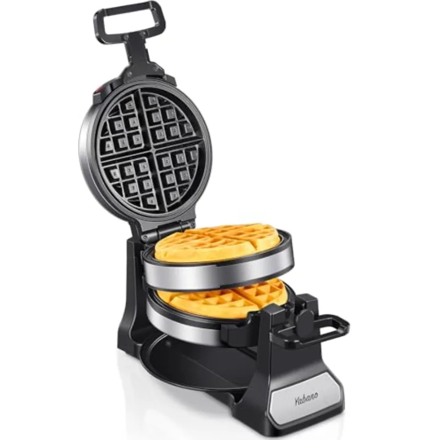 Belgian Waffle Maker Classic Rotating Waffle Iron with Nonstick Plates Removable Drip Tray and Cool Touch Handles Double Flip W
Belgian Waffle Maker Classic Rotating Waffle Iron with Nonstick Plates Removable Drip Tray and Cool Touch Handles Double Flip W