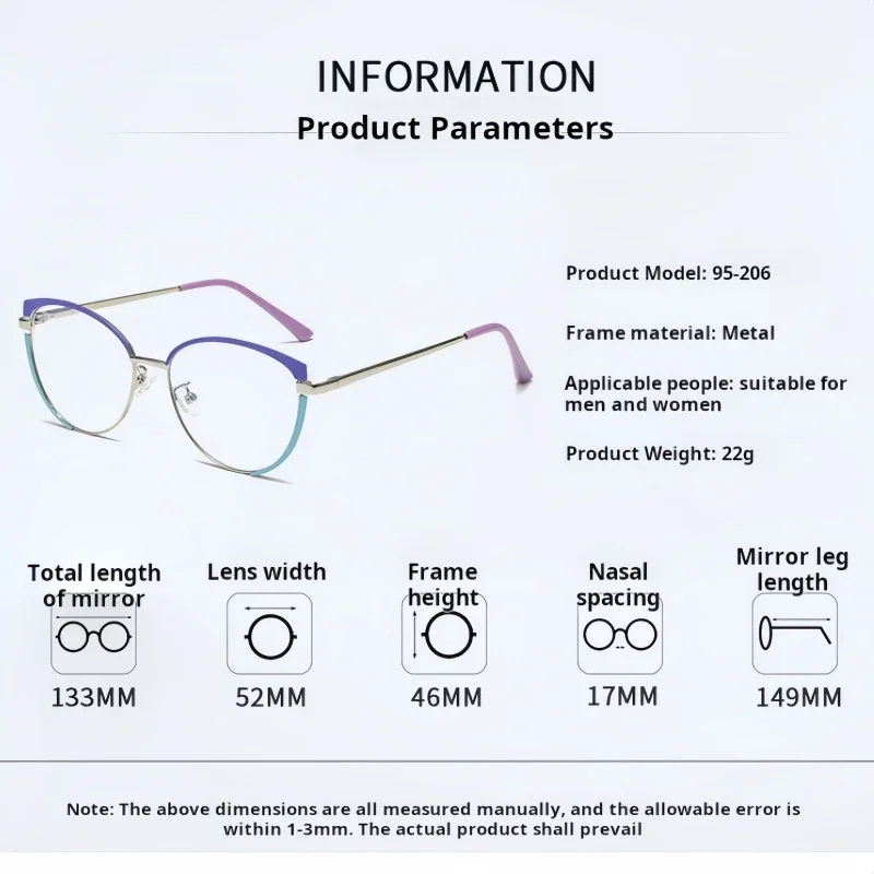 Ollymurs Fashion Cat Eye Optical Round Small Myopia Hyperopia Prescription Anti-UV Trend Women Glasses Progressive Eyeglasses
Ollymurs Fashion Cat Eye Optical Round Small Myopia Hyperopia Prescription Anti-UV Trend Women Glasses Progressive Eyeglasses