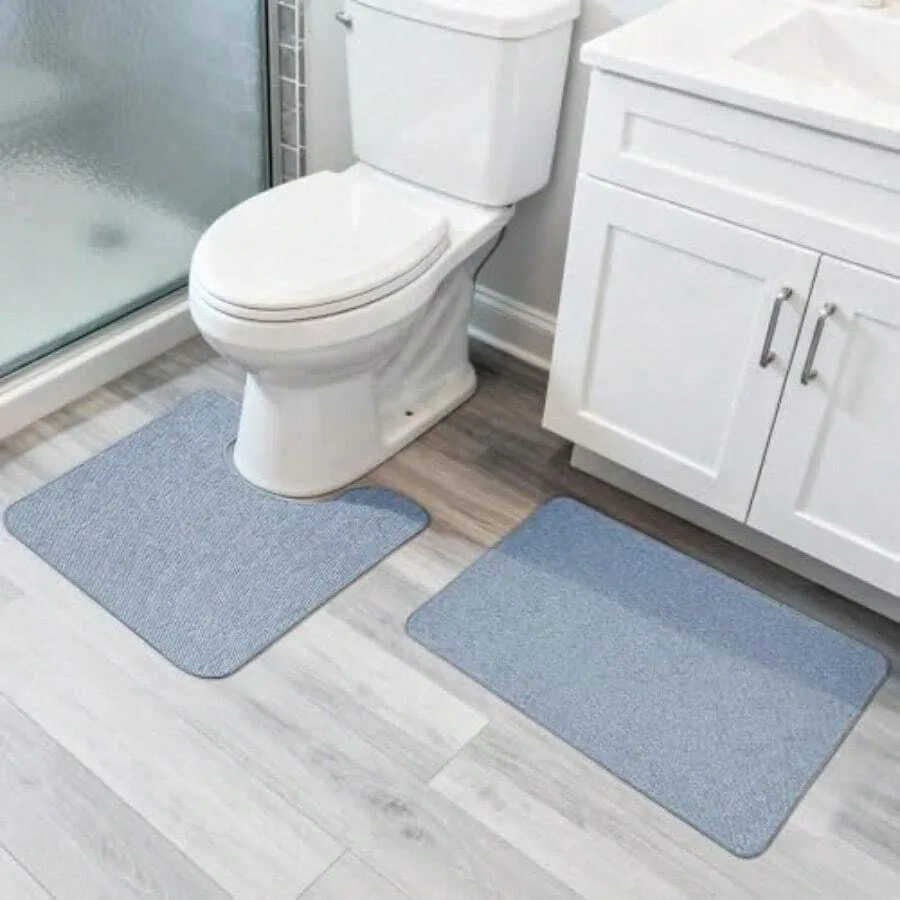 Bathroom Rugs Set 2 PiecesThin Bathroom Mats Toilet Rugs Quick Dry Non-Slip Hine Washable Low Pile Absorbent Bath Mats Shower S
Bathroom Rugs Set 2 PiecesThin Bathroom Mats Toilet Rugs Quick Dry Non-Slip Hine Washable Low Pile Absorbent Bath Mats Shower S