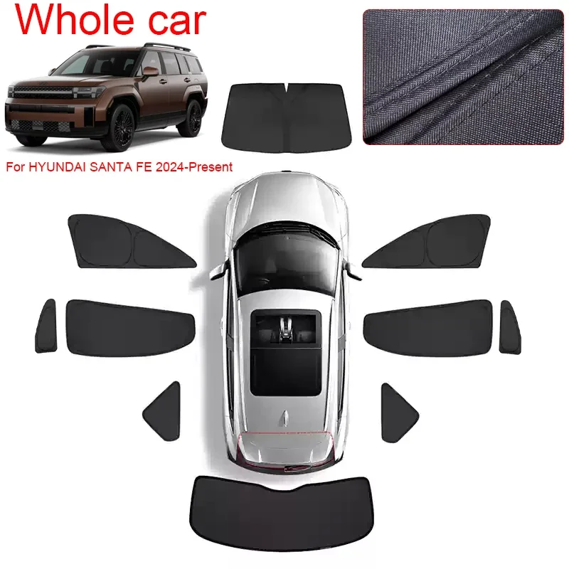 For Hyundai Santa FE 2019-Present Car Black Windows Privacy Sunshade Anti-UV Heat Insulation Protect Cover Interior Accessories
For Hyundai Santa FE 2019-Present Car Black Windows Privacy Sunshade Anti-UV Heat Insulation Protect Cover Interior Accessories
