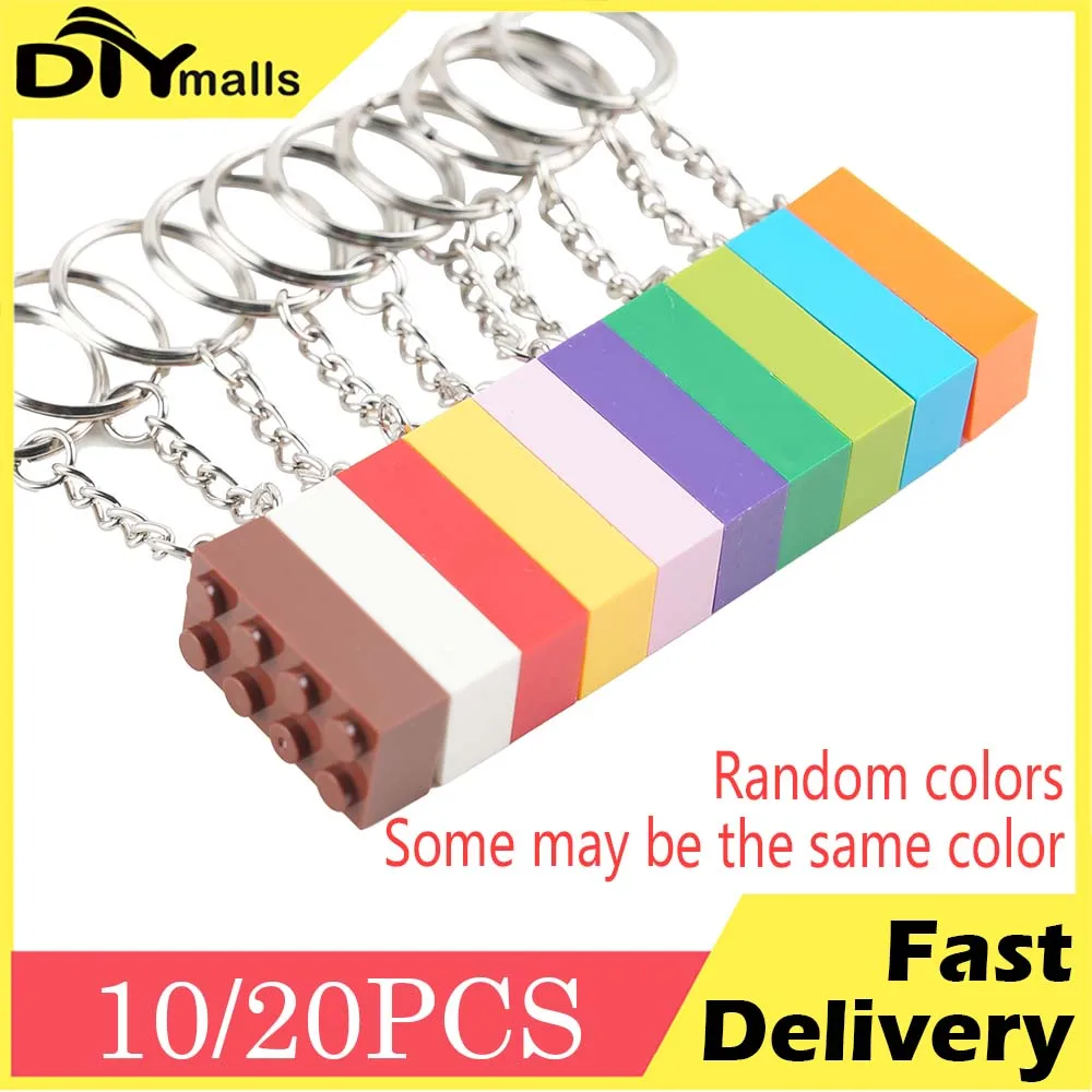 10/20pcs DIY MOC Brick Keychain Plate Thick Bricks 2x4 3001 Key Chain Building Block Gift color random for Kids
10/20pcs DIY MOC Brick Keychain Plate Thick Bricks 2x4 3001 Key Chain Building Block Gift color random for Kids