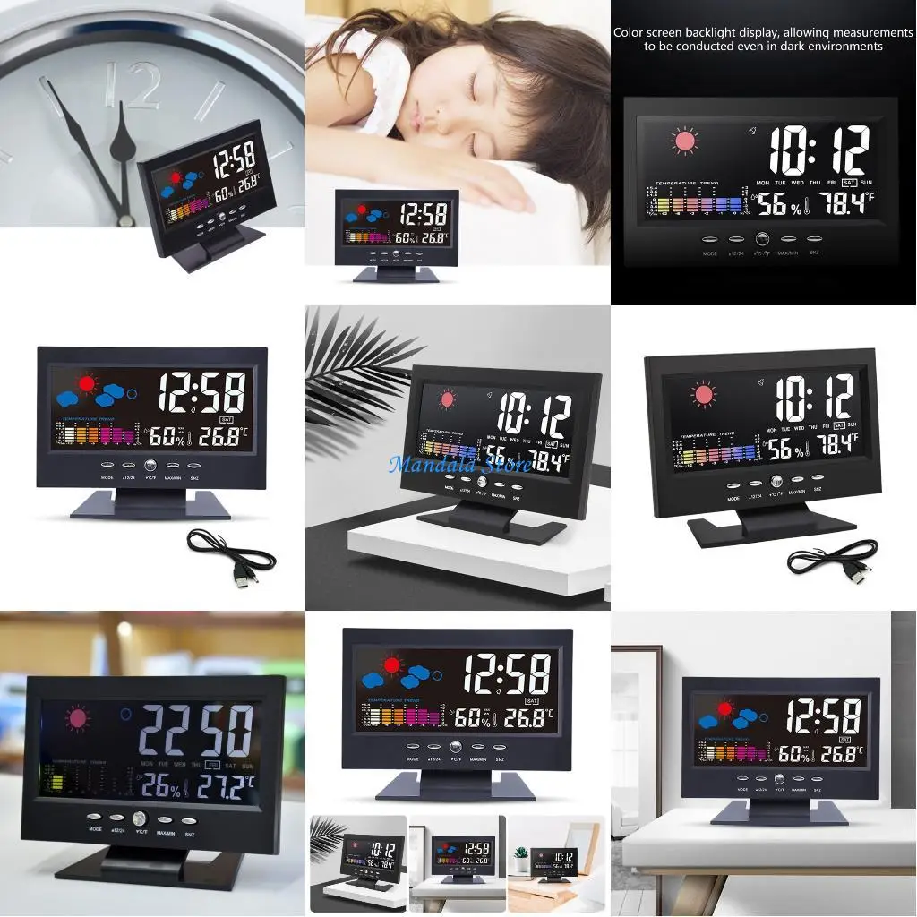 U2JC Digital Indoor Outdoor Thermometers Hygrometer With Clock Calendar Alarm Voice Control Backlight For Home Office
U2JC Digital Indoor Outdoor Thermometers Hygrometer With Clock Calendar Alarm Voice Control Backlight For Home Office