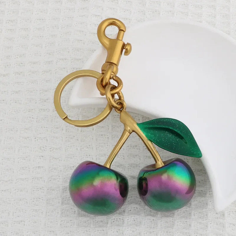 Gradient Color Cherry Pendant Summer Fruits Cherries Pendant Keyring for Coach Handbag Shoulder Bags Accessories Gift
Gradient Color Cherry Pendant Summer Fruits Cherries Pendant Keyring for Coach Handbag Shoulder Bags Accessories Gift