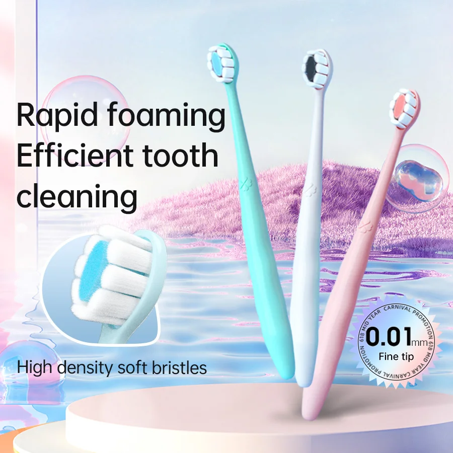 3 toothbrushes with 10000 bristles, recommended for women and those with sensitive gums during pregnancy
3 toothbrushes with 10000 bristles, recommended for women and those with sensitive gums during pregnancy