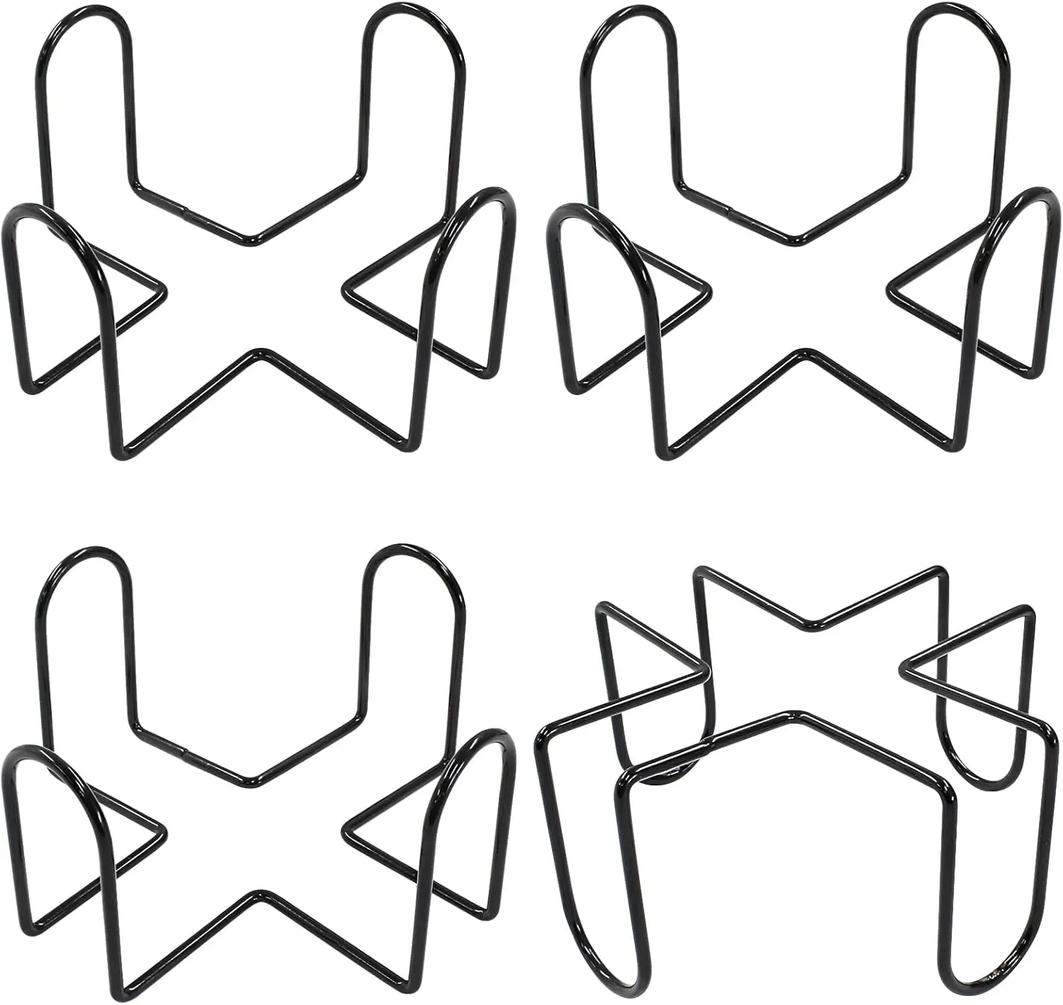 4 Pack Metal Coaster Holder, 4.4 Inch Black Iron Coaster Stand For Square Or Round Coaste Sets, Fit 4 To 7 Coasters
4 Pack Metal Coaster Holder, 4.4 Inch Black Iron Coaster Stand For Square Or Round Coaste Sets, Fit 4 To 7 Coasters