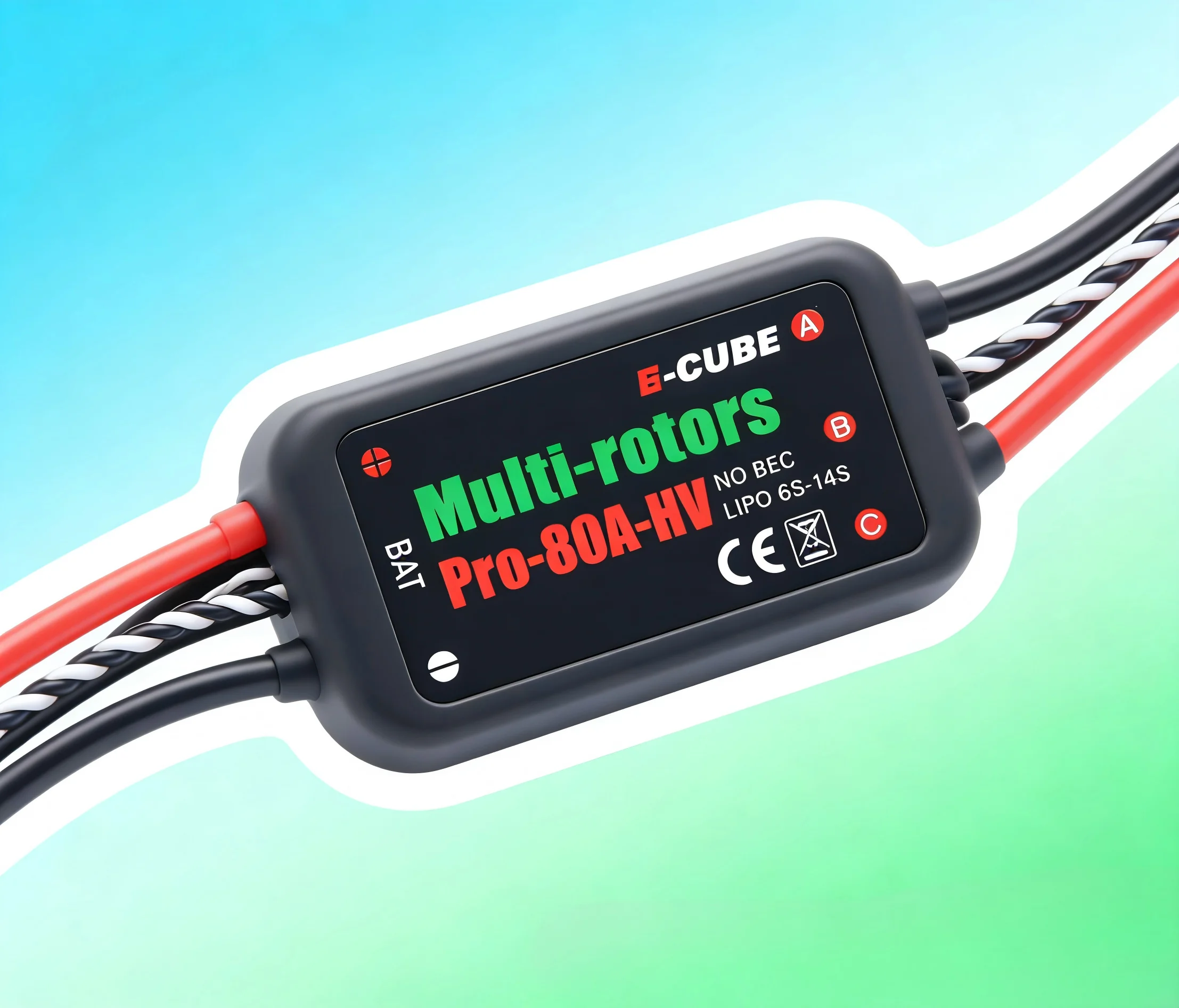 HotRC B-CUBE Multi-rotors pro 80A HV V3 ESC of High voltage brushless ESC for DIY Agricultural multirotor Drone
HotRC B-CUBE Multi-rotors pro 80A HV V3 ESC of High voltage brushless ESC for DIY Agricultural multirotor Drone