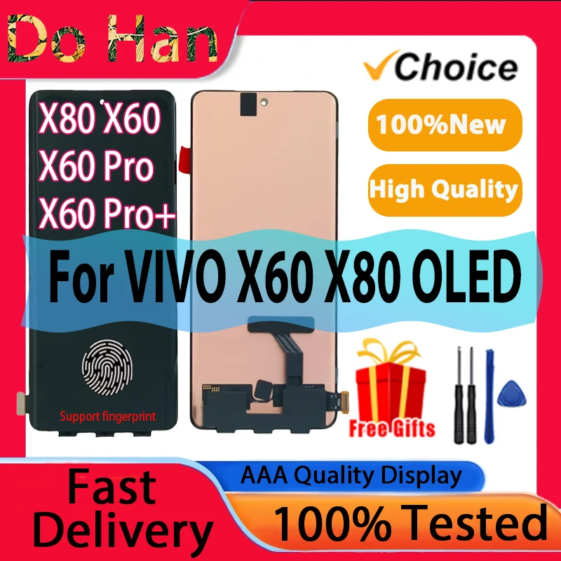 OLED для Vivo X80 X60 X60 Pro X60Pro + Дисплей Сенсорный экран Дигитайзер в сборе Замена ЖК-дисплея Изогнутый экран Поддержка отпечатков пальцев
OLED для Vivo X80 X60 X60 Pro X60Pro + Дисплей Сенсорный экран Дигитайзер в сборе Замена ЖК-дисплея Изогнутый экран Поддержка отпечатков пальцев