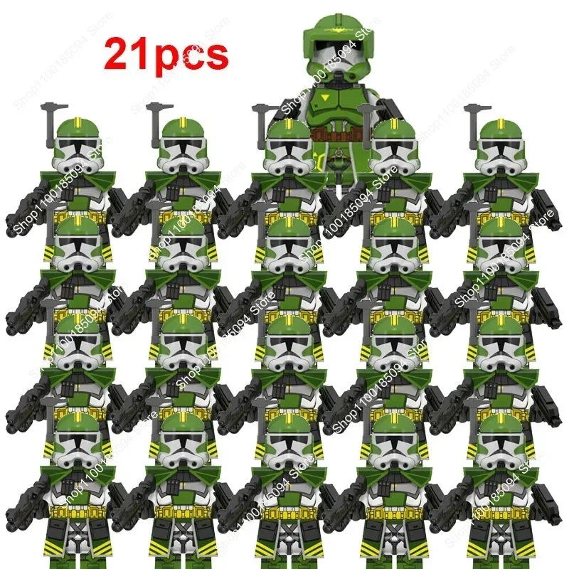 HEROCROSS STAR WARS 21Pcs Building Blocks Doomsday Commander Soldies 501st Legion Trooper Compatible Blocks Rex Brick Figure Toy
HEROCROSS STAR WARS 21Pcs Building Blocks Doomsday Commander Soldies 501st Legion Trooper Compatible Blocks Rex Brick Figure Toy