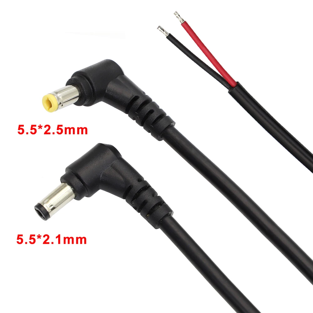 1/3/5Pcs 18AWG DC Power Connector L-Shaped 5.5 x 2.1mm / 2.5mm Male Plug Right Angle DC Power Repair Cable DIY For LED CCTV
1/3/5Pcs 18AWG DC Power Connector L-Shaped 5.5 x 2.1mm / 2.5mm Male Plug Right Angle DC Power Repair Cable DIY For LED CCTV