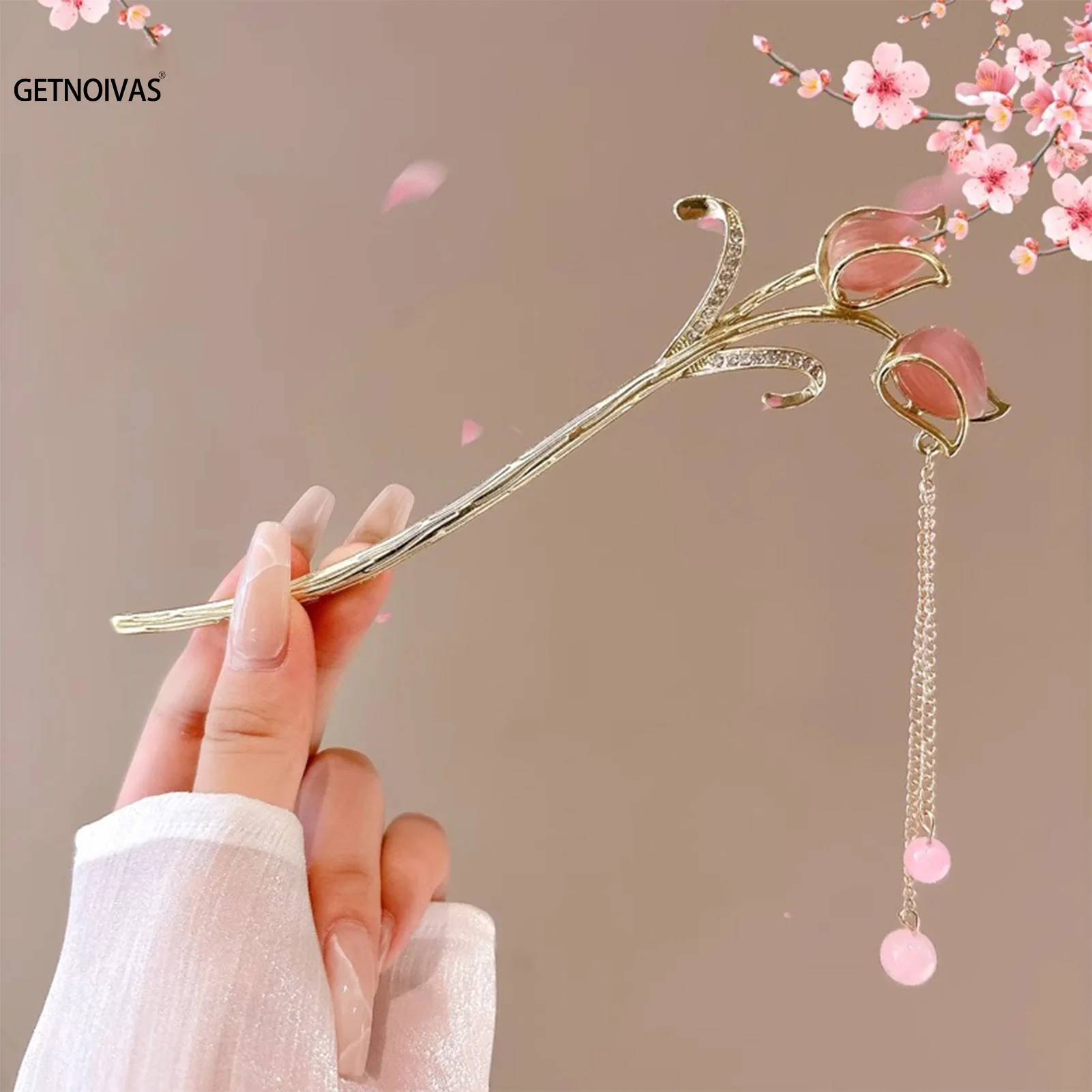 New Chinese Style Hair Stick Flower with Beads Tassel Hairpin Chopstick Lady Elegant Hair Bun Jewelry Vintage Hanfu Tiaras
New Chinese Style Hair Stick Flower with Beads Tassel Hairpin Chopstick Lady Elegant Hair Bun Jewelry Vintage Hanfu Tiaras