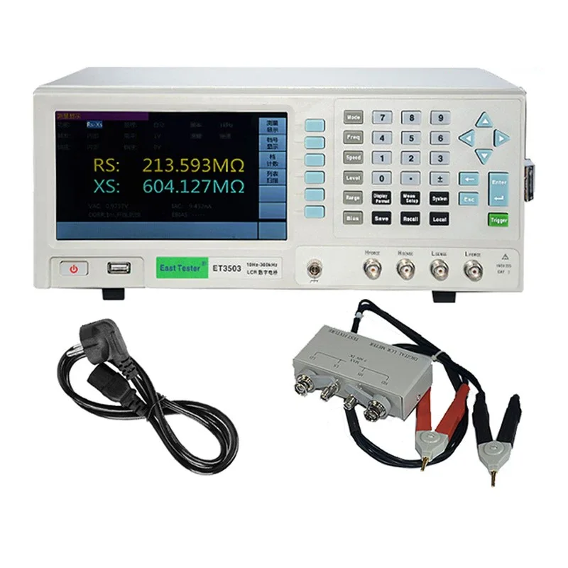 ET3503 10Hz - 300kHz Precision LCR Digital Bridge Inductance Capacitance Resistance Tester Battery Tester
ET3503 10Hz - 300kHz Precision LCR Digital Bridge Inductance Capacitance Resistance Tester Battery Tester