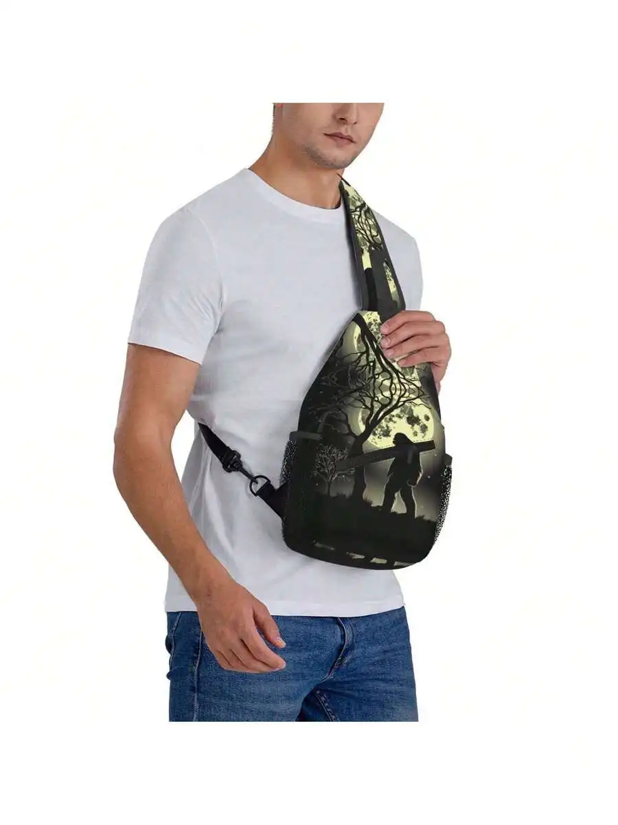 Large Crossbody Bag With Moon And Silhouette Print, Durable Multifunctional Chest Pack Zipper Closure For Outdoor Travel Hiking
Large Crossbody Bag With Moon And Silhouette Print, Durable Multifunctional Chest Pack Zipper Closure For Outdoor Travel Hiking