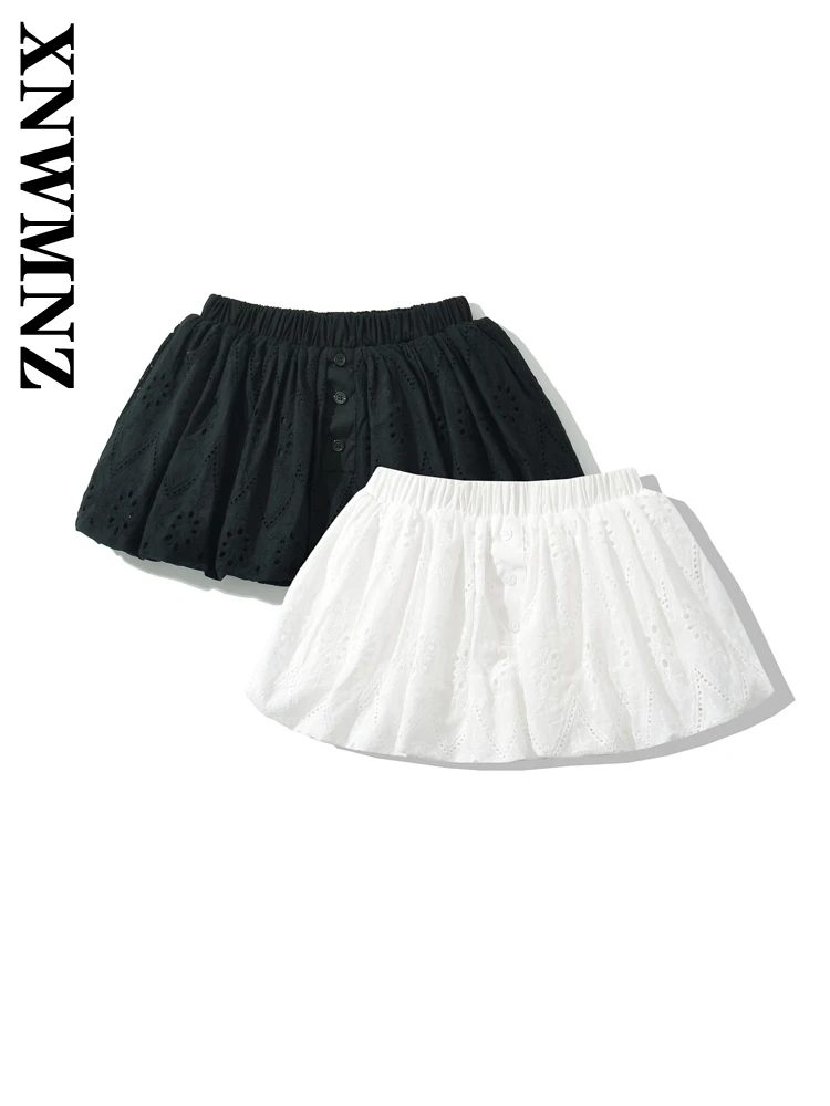XNWMNZ 2024 Autumn Female Trendy Button High Waist Bottoms Fashion Woman Solid Color Mini Skirt Hollow Out Regular Fit Ruffles
XNWMNZ 2024 Autumn Female Trendy Button High Waist Bottoms Fashion Woman Solid Color Mini Skirt Hollow Out Regular Fit Ruffles