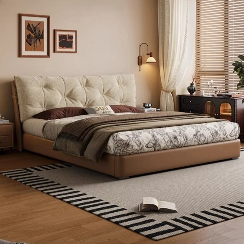 Bed Leather Bed Backrest Bedroom Furniture Double Frame Modern
Bed Leather Bed Backrest Bedroom Furniture Double Frame Modern