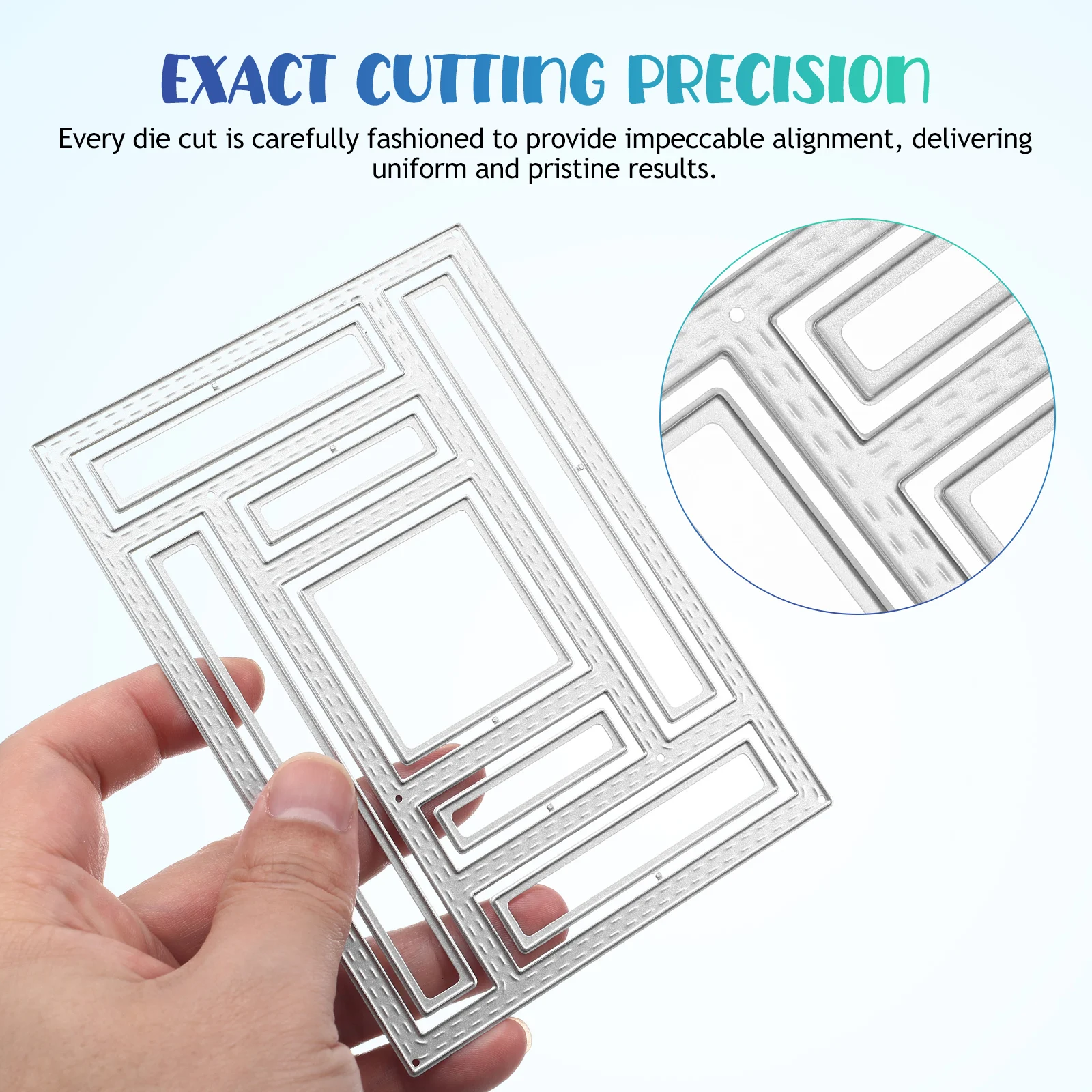 DIY Photo Frame Knife Mold 2 Pieces Silver Metal Embossing Stencils Circle Album Decoration Cutting Dies For Scrapbooking Card
DIY Photo Frame Knife Mold 2 Pieces Silver Metal Embossing Stencils Circle Album Decoration Cutting Dies For Scrapbooking Card