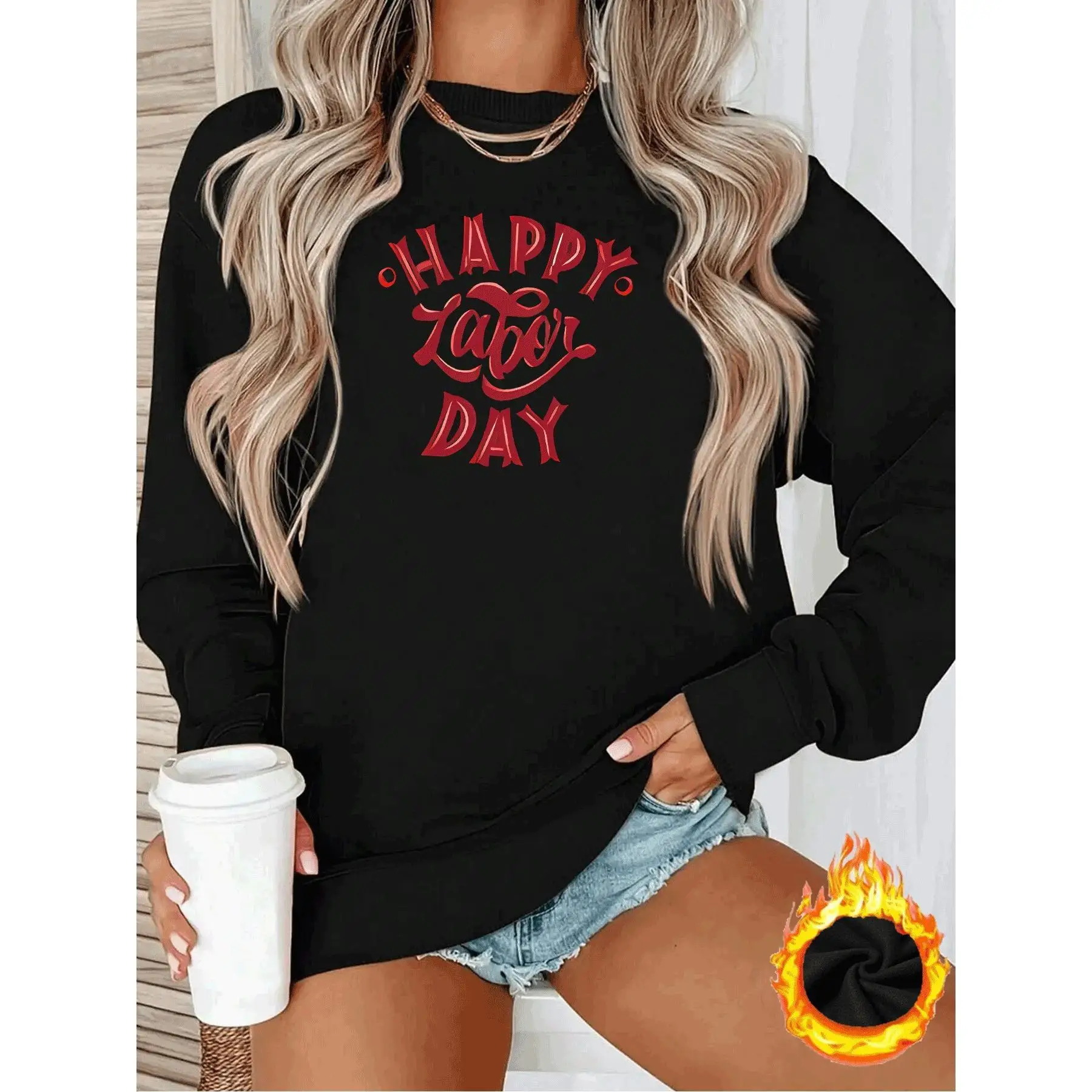 Women's Happy Labor Day Sweatshirt Fall Vintage Red Letter Print Pullover Festive Holiday Loose Long Sleeve Top
Women's Happy Labor Day Sweatshirt Fall Vintage Red Letter Print Pullover Festive Holiday Loose Long Sleeve Top