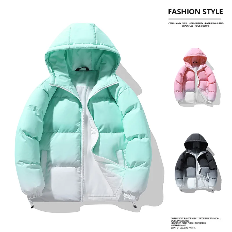 Korean Fashion Puffer Jacket, Boxy Fit Gradient Quilted Coat for Couples, Thick Warm Winter Coat Men Women
Korean Fashion Puffer Jacket, Boxy Fit Gradient Quilted Coat for Couples, Thick Warm Winter Coat Men Women