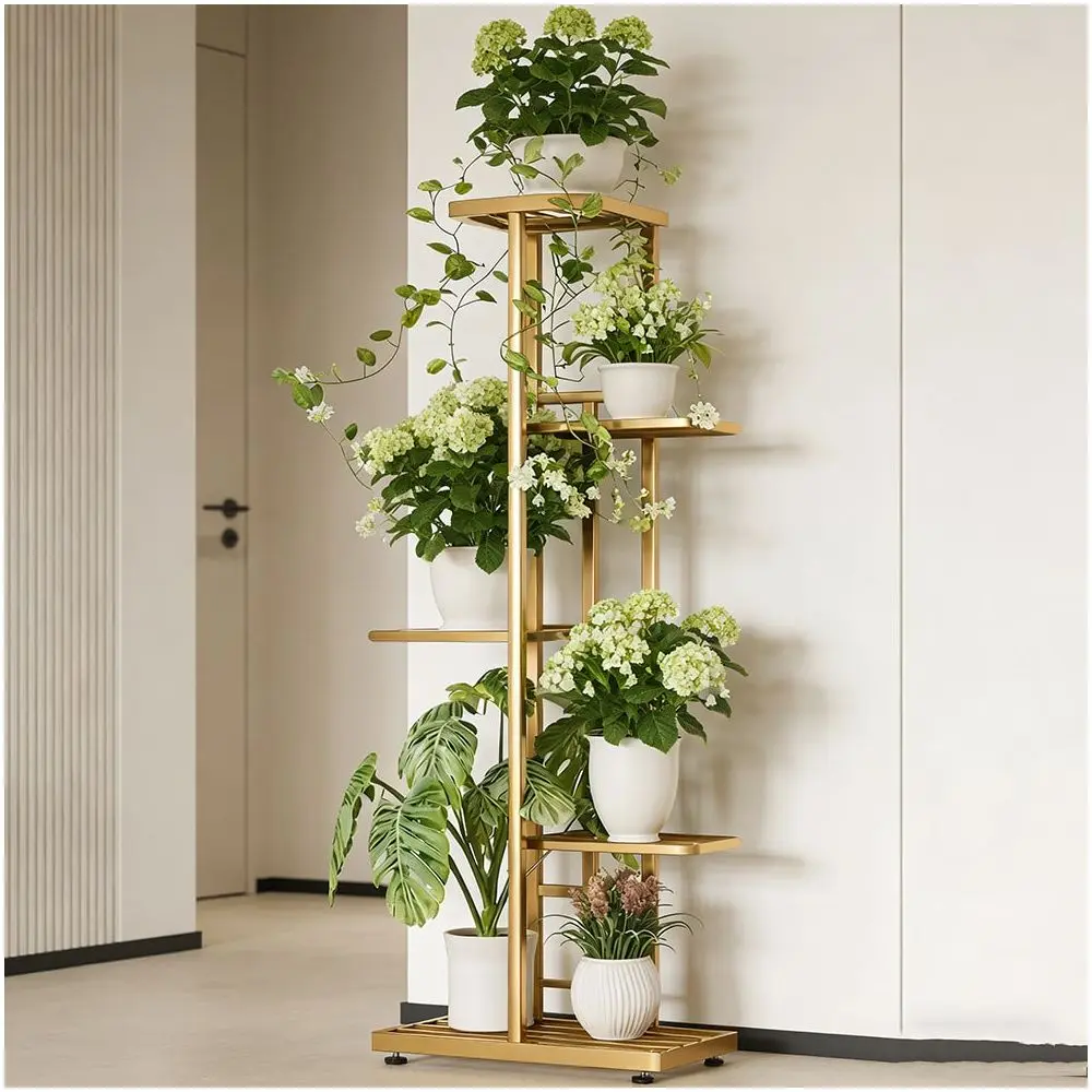 Stand, SHENGMAO5 Tier 6 Potted Plant Shelf, Plant Stand Indoor Metal Flower Shelf, Flower Pot Holder Display Stand For Living R
Stand, SHENGMAO5 Tier 6 Potted Plant Shelf, Plant Stand Indoor Metal Flower Shelf, Flower Pot Holder Display Stand For Living R