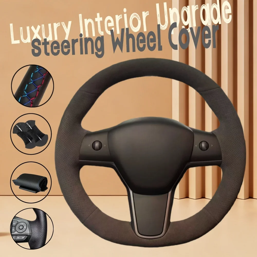Customiz Soft Suede Leather Car Steering Wheel Cover 3 2015-2021 Model Y 2019 2020 2021 Steering Wrap Cover For Tesla Model
Customiz Soft Suede Leather Car Steering Wheel Cover 3 2015-2021 Model Y 2019 2020 2021 Steering Wrap Cover For Tesla Model