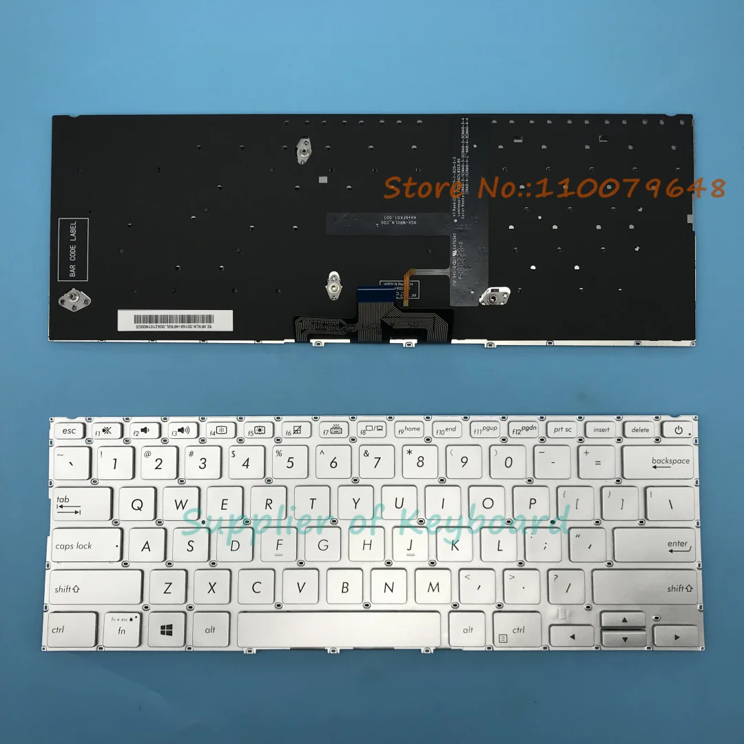 NEW English Keyboard For Asus ZenBook UX433 UX433FA UX433FN UX433FQ UX433FAC UX433FAW Silver
NEW English Keyboard For Asus ZenBook UX433 UX433FA UX433FN UX433FQ UX433FAC UX433FAW Silver