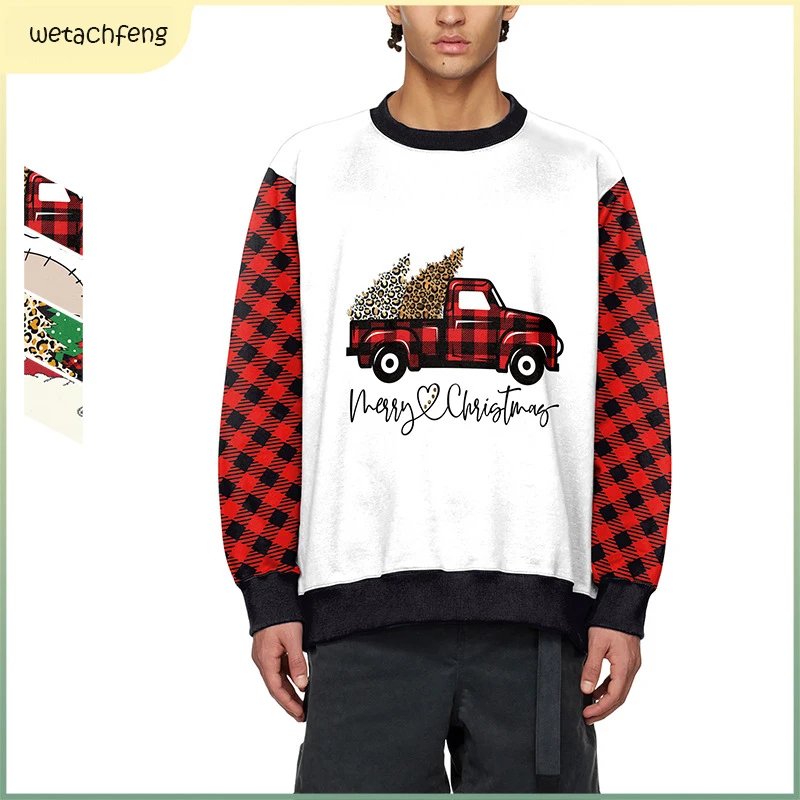 Merry Christmas Ugly Sweaters For Women Men Plaid Car Print Loose O Neck Man Ugly Xmas Sweatshirts Tops Unisex Funny Pullovers
Merry Christmas Ugly Sweaters For Women Men Plaid Car Print Loose O Neck Man Ugly Xmas Sweatshirts Tops Unisex Funny Pullovers