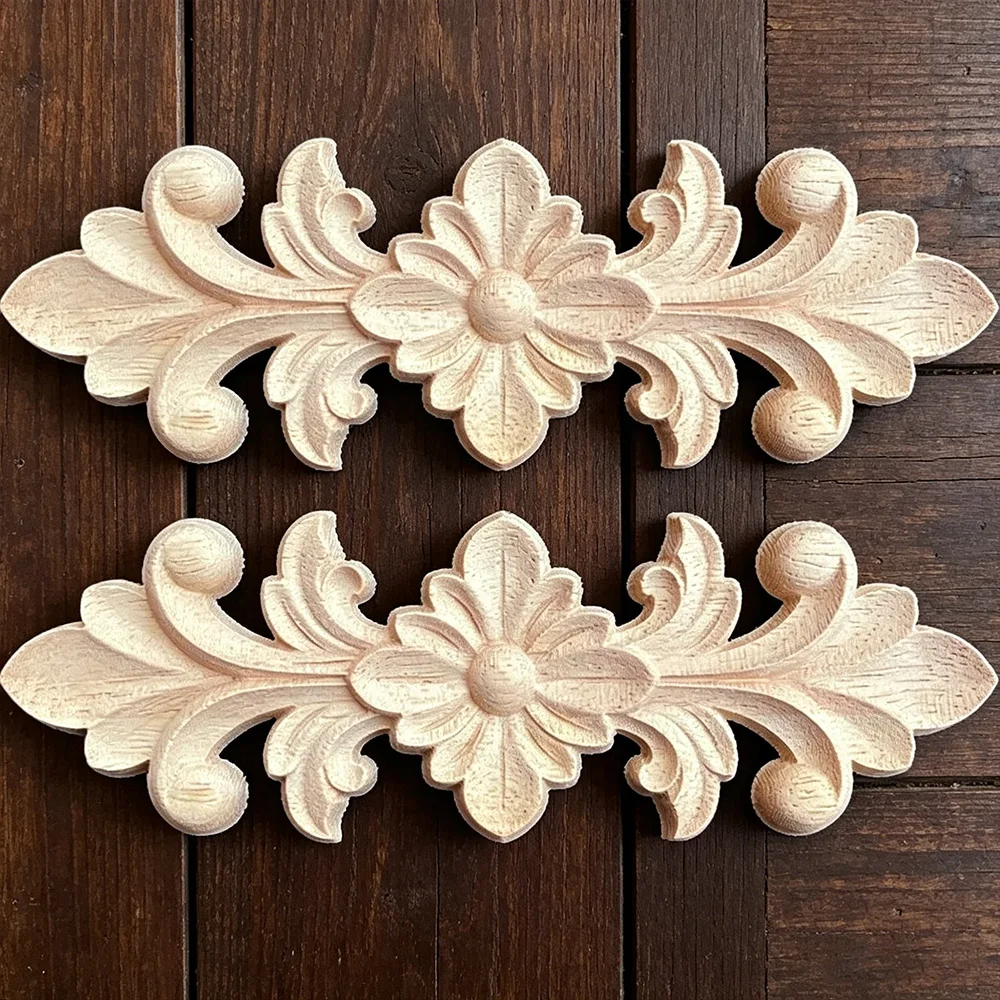 10PCS 15cm Carving Natural Wood Appliques for Furniture Cabinet Unpainted Wooden Mouldings Decal Vintage Home Decor Decorative
10PCS 15cm Carving Natural Wood Appliques for Furniture Cabinet Unpainted Wooden Mouldings Decal Vintage Home Decor Decorative