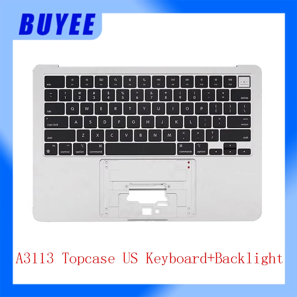 Laptop Original A3113 Topcase Palmrest US Keyboard For Macbook Air 13" Retina M3 A3113 Top Case With US Keyboard Backlight
Laptop Original A3113 Topcase Palmrest US Keyboard For Macbook Air 13" Retina M3 A3113 Top Case With US Keyboard Backlight