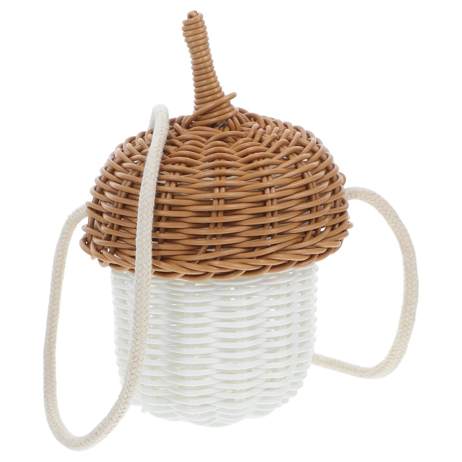 Pine Cone Small Shoulder Bag Acorn Crossbody Bags Storage Basket Tote Hand Handbag Shaped Weave
Pine Cone Small Shoulder Bag Acorn Crossbody Bags Storage Basket Tote Hand Handbag Shaped Weave
