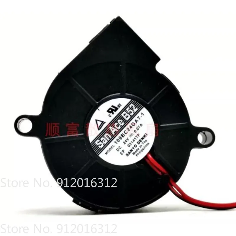 Original Cooler Fan for Sanyo Denki 109BC24GA7-1 DC 24V 0.07A 2-Wire Cooling Fan 5015 50 * 50 * 15mm
Original Cooler Fan for Sanyo Denki 109BC24GA7-1 DC 24V 0.07A 2-Wire Cooling Fan 5015 50 * 50 * 15mm