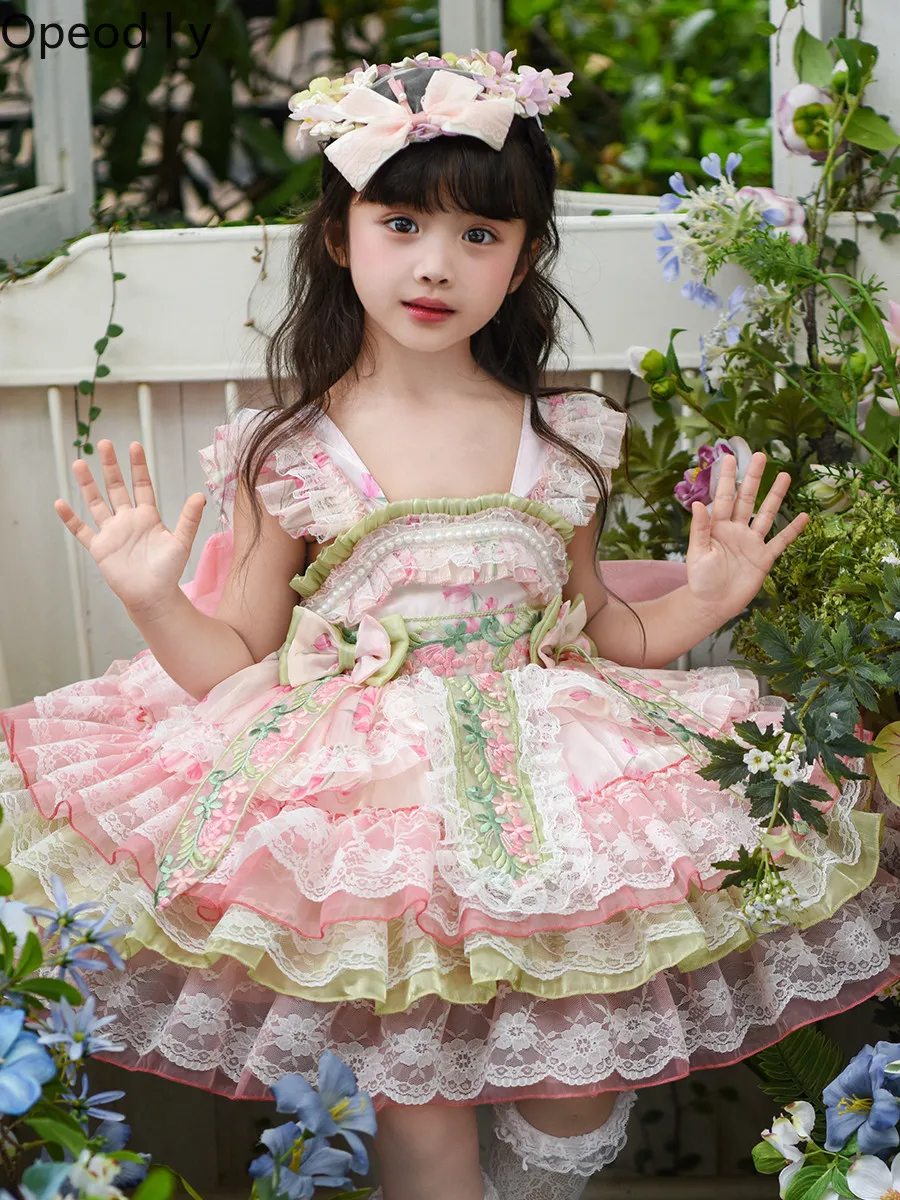 2026 Summer New Girls Lolita Dress Japanese Original Princess Style Flower Wedding Floral Trailing Children's Puffy Dress
2026 Summer New Girls Lolita Dress Japanese Original Princess Style Flower Wedding Floral Trailing Children's Puffy Dress