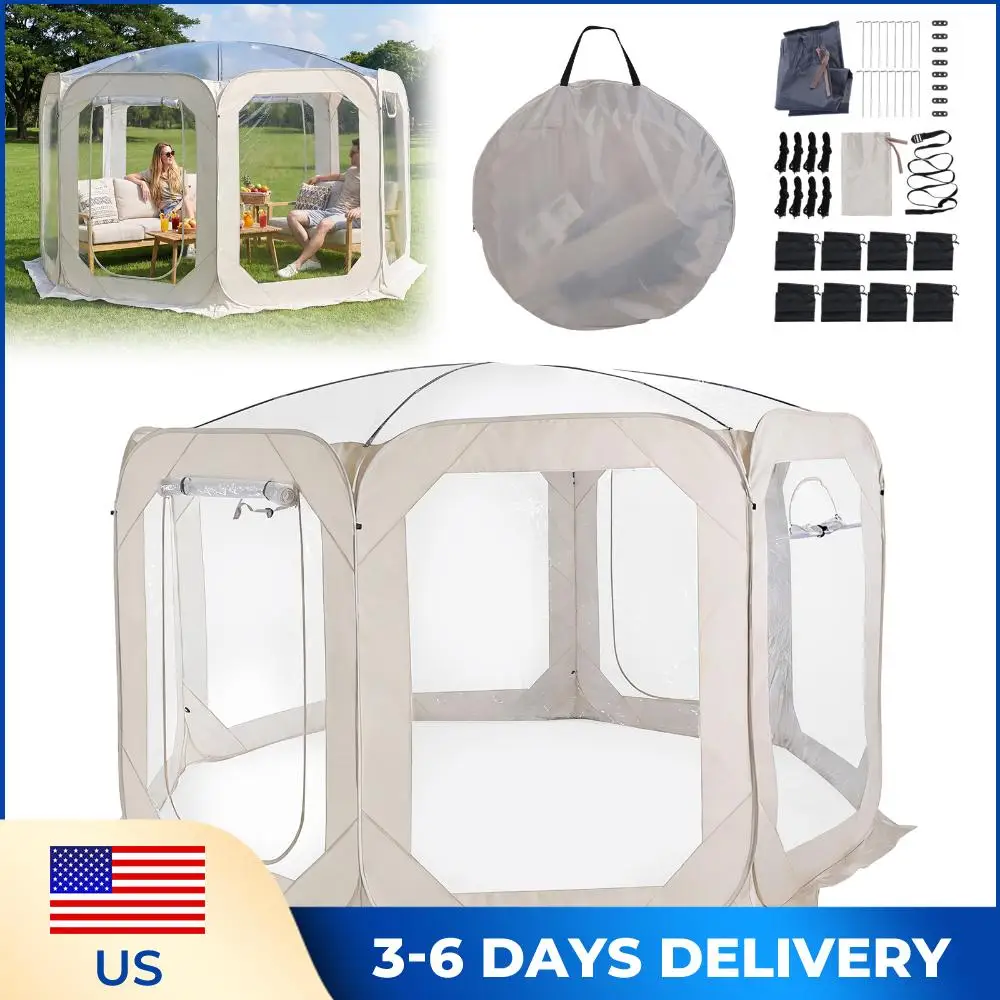 12x7FT Portable Garden Globe Igloo Tent 6-8 Person with Rain Cover & Storage Bag for Family Camping Backyard Party Stargazing
12x7FT Portable Garden Globe Igloo Tent 6-8 Person with Rain Cover & Storage Bag for Family Camping Backyard Party Stargazing