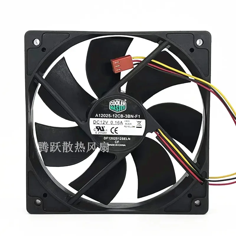 Cooler Master A12025-12CB-3BN-F1 DC 12V 0.16A 120x120x25mm 3-Wire Cooling Fan
Cooler Master A12025-12CB-3BN-F1 DC 12V 0.16A 120x120x25mm 3-Wire Cooling Fan