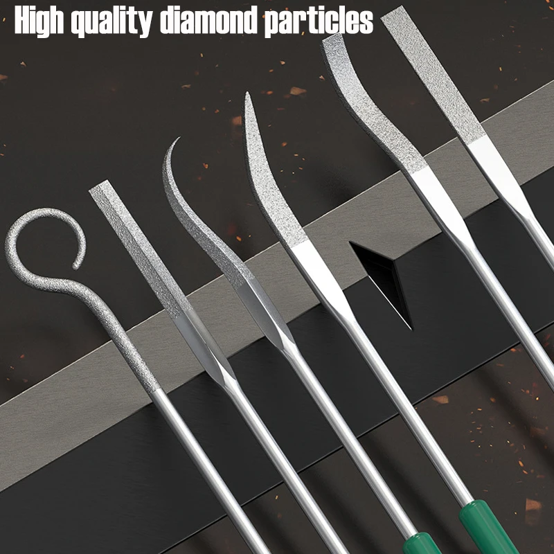 Use an irregular diamond file to remove rust, burrs, and grind 10 pieces of jewelry, metal, ceramic, glass, and stone tools
Use an irregular diamond file to remove rust, burrs, and grind 10 pieces of jewelry, metal, ceramic, glass, and stone tools