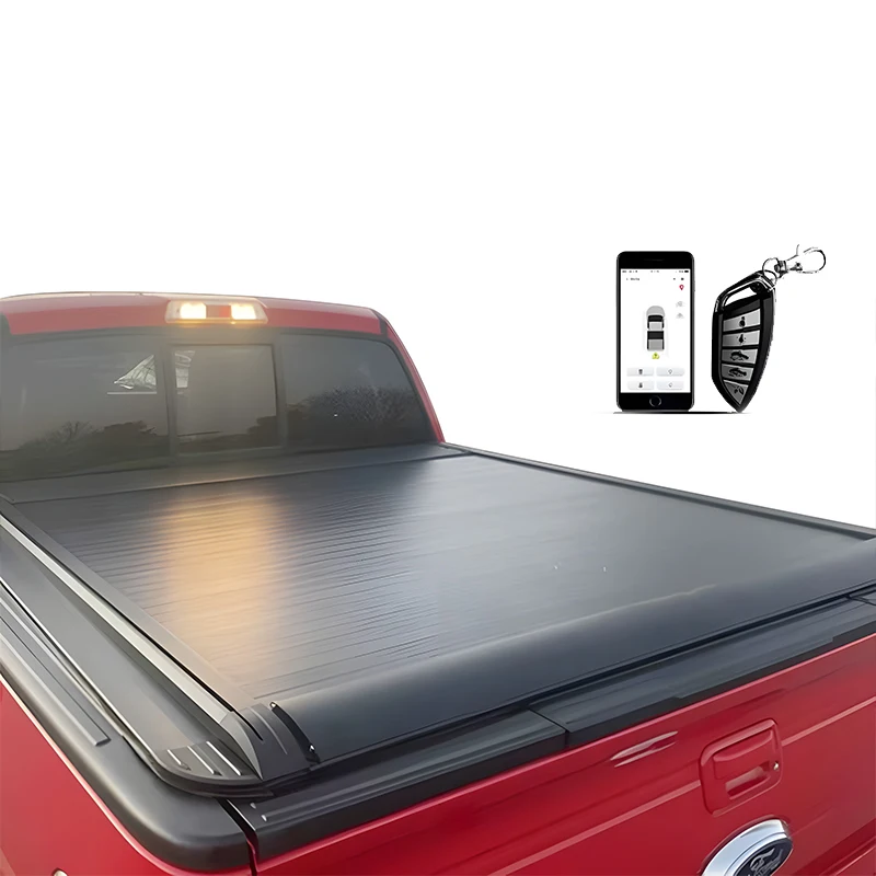 Electric Roll-up Retractable Tonneau Cover for F-150 F150 ram 1500 Ram1500 GMC Silverado Sierra Colorado Tacoma Tundra
Electric Roll-up Retractable Tonneau Cover for F-150 F150 ram 1500 Ram1500 GMC Silverado Sierra Colorado Tacoma Tundra
