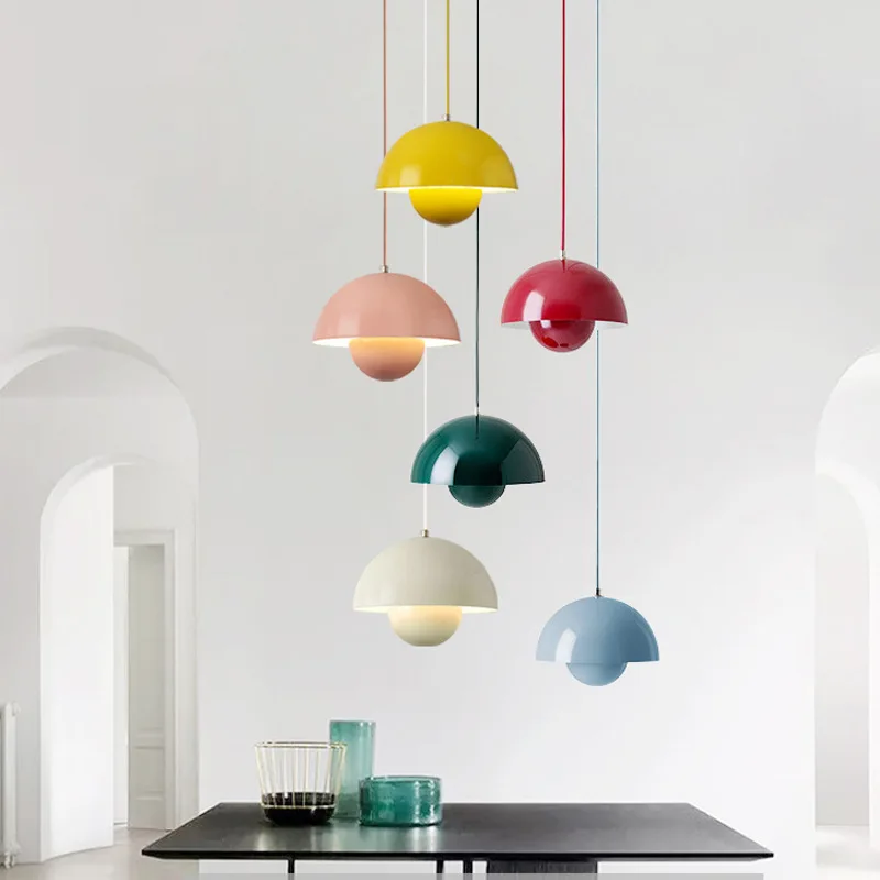 Danish Colorful Flower Bud Mushroom Pendant Lamp Modern Minimalist Designer LED Lights Living Room Bedroom Creative Home Decor
Danish Colorful Flower Bud Mushroom Pendant Lamp Modern Minimalist Designer LED Lights Living Room Bedroom Creative Home Decor
