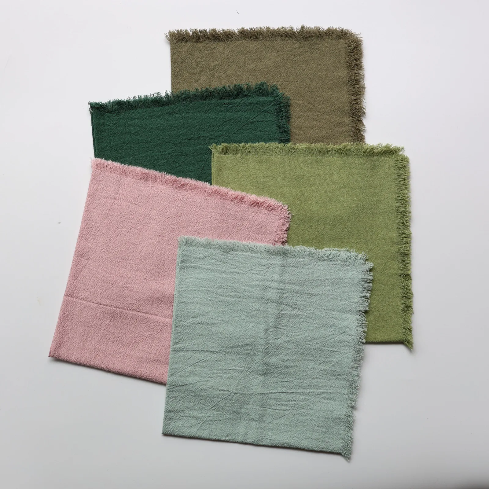 fray edged washable 6 pcs/lot wedding 45cm*45cm sage green dusty pink dinner cotton line cloth table napkin with fringe
fray edged washable 6 pcs/lot wedding 45cm*45cm sage green dusty pink dinner cotton line cloth table napkin with fringe