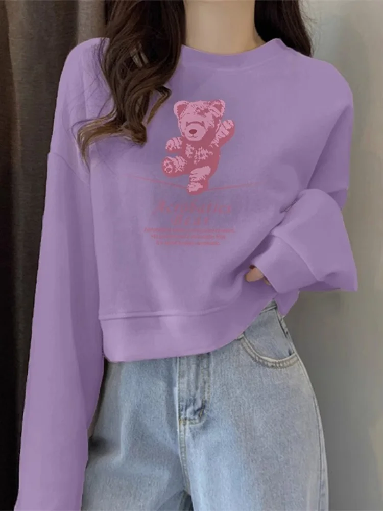 Purple ort Autumn Winter Sweatirt Women's round Ne Thin Top High Waist Small Size Trendy Ins Sweet Sle Long Sve Lo...
Purple ort Autumn Winter Sweatirt Women's round Ne Thin Top High Waist Small Size Trendy Ins Sweet Sle Long Sve Lo...