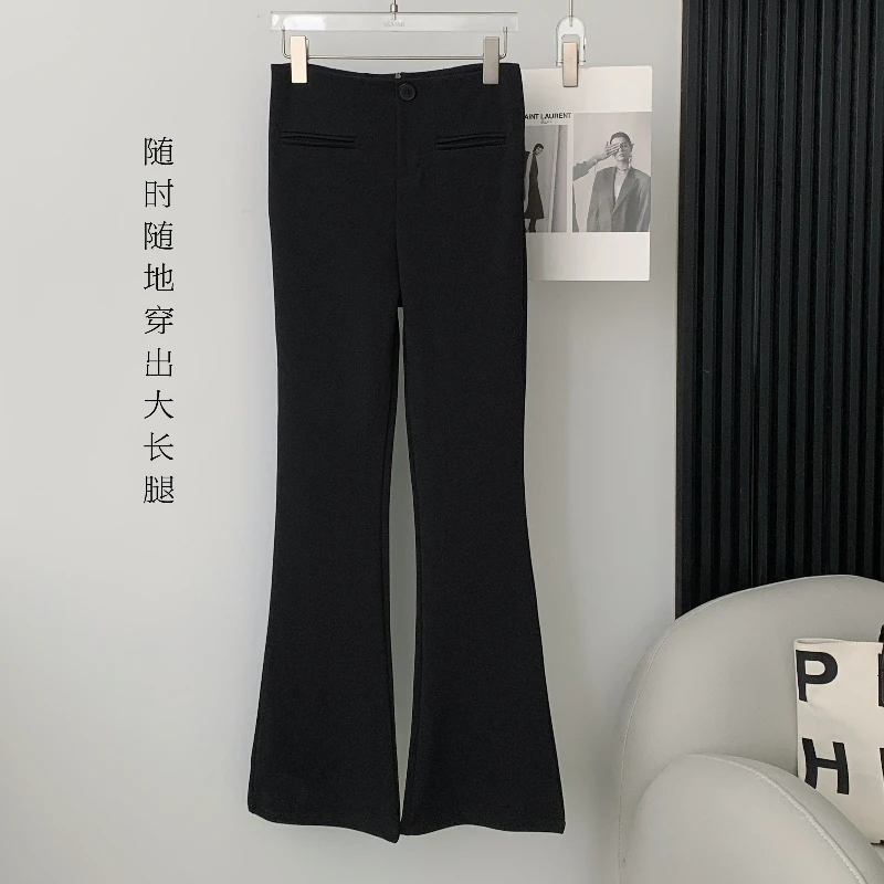 2023, slimming down by 9% stretch straight leg pants, casual high waisted micro flared horseshoe pants
2023, slimming down by 9% stretch straight leg pants, casual high waisted micro flared horseshoe pants