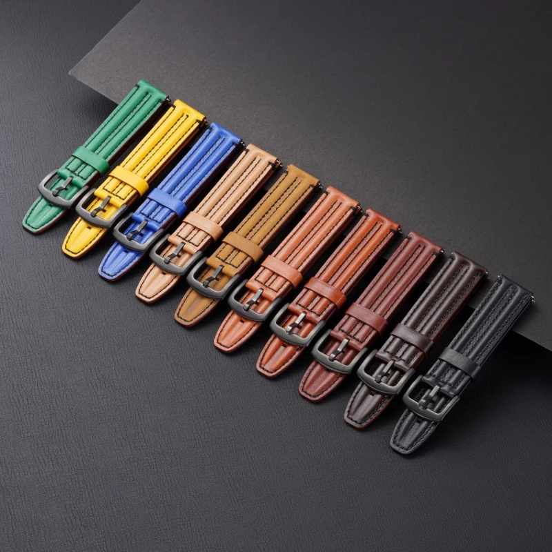 Retro Genuine Leather Watch Band Straps for Seiko for Omega 20mm 22mm 24mm Cowhide Rugged Double Bone Band Men Women Accessories
Retro Genuine Leather Watch Band Straps for Seiko for Omega 20mm 22mm 24mm Cowhide Rugged Double Bone Band Men Women Accessories
