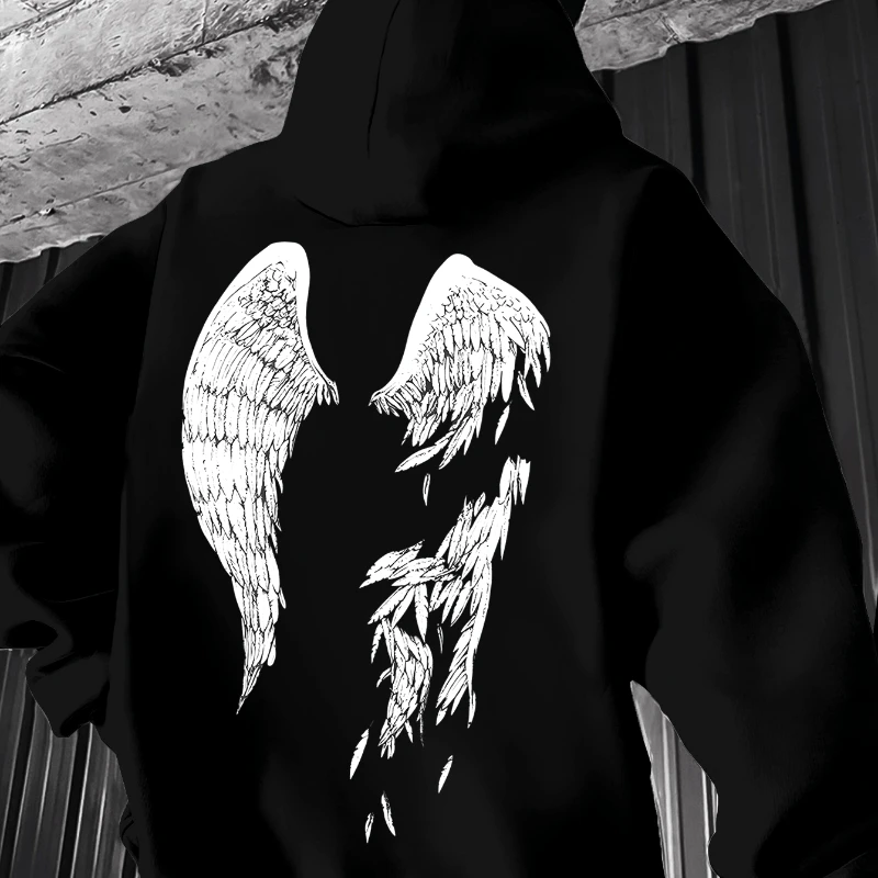 Angel Wings printed Autumn Winter Men's Fleece windproof Warm Cotton Oversized Hoodie Outdoor Commuter Men's High Elastic top
Angel Wings printed Autumn Winter Men's Fleece windproof Warm Cotton Oversized Hoodie Outdoor Commuter Men's High Elastic top