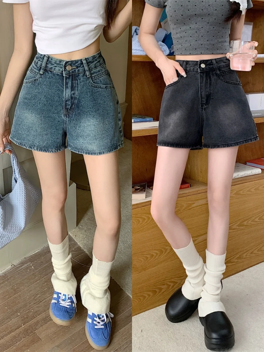 Slimming Leg High Waist Straight Leg Denim orts Women plus Size Flattering A-Line Wide Leg Hot Pants Summer Blue Zipper
Slimming Leg High Waist Straight Leg Denim orts Women plus Size Flattering A-Line Wide Leg Hot Pants Summer Blue Zipper
