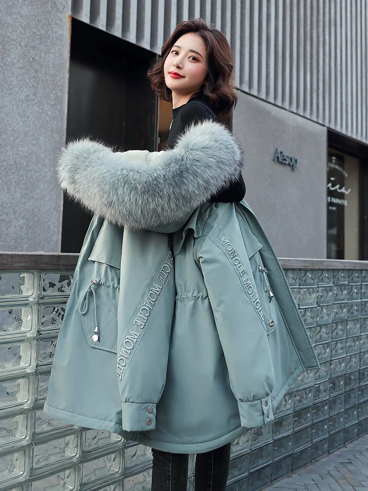 2025 Winter Women's Parka Coat Detachable Inner Liner Tee Ways to Wear ort Cotton Jaet Large Fur Collar out of Season
2025 Winter Women's Parka Coat Detachable Inner Liner Tee Ways to Wear ort Cotton Jaet Large Fur Collar out of Season