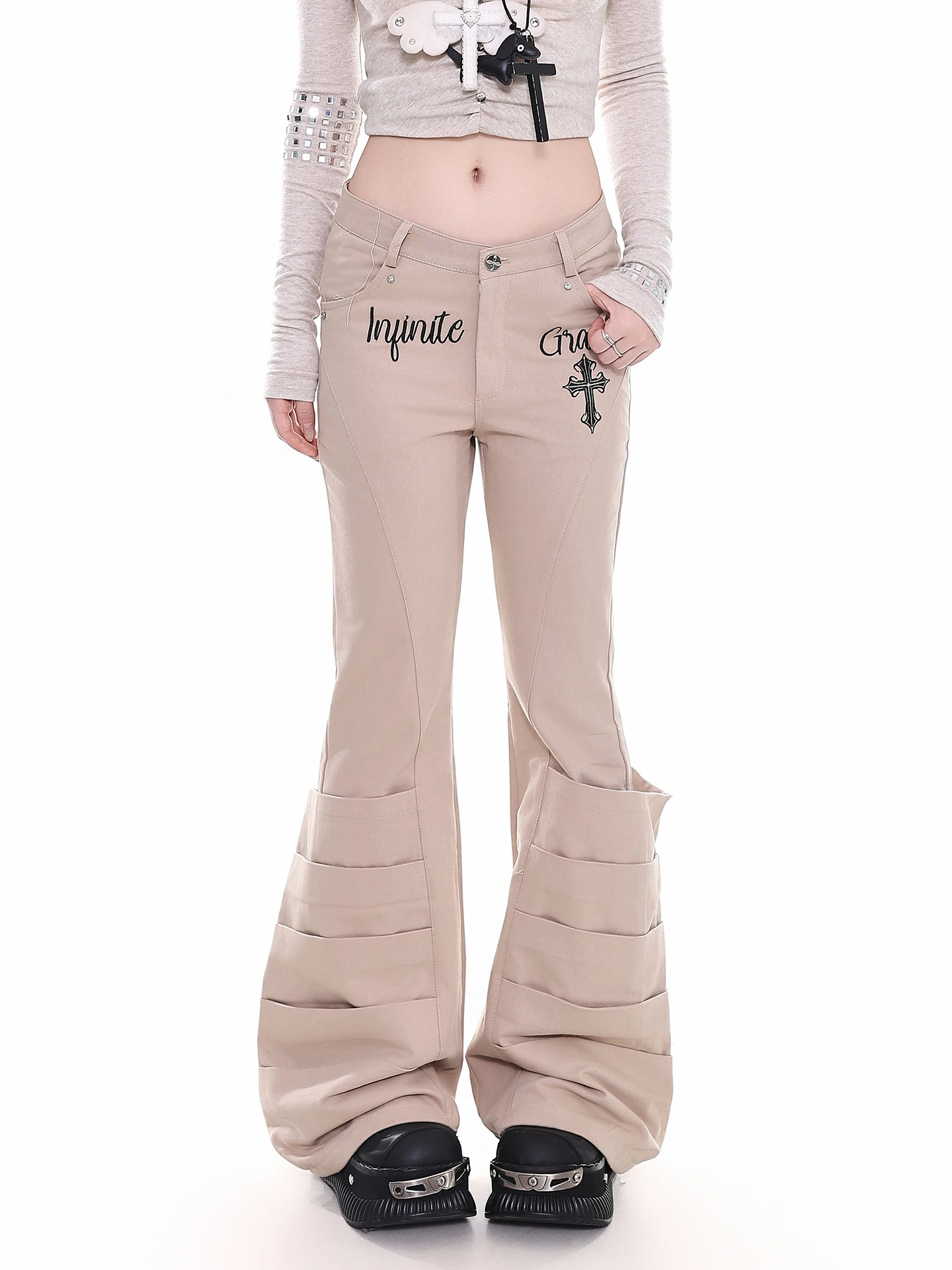 Женские повседневные брюки Slim Fit Flared, новинка 2026, в стиле ретро, цвета Orange Juice Sauce YO Subculture, широкие брюки-клеш, повседневные, стильные
Женские повседневные брюки Slim Fit Flared, новинка 2026, в стиле ретро, цвета Orange Juice Sauce YO Subculture, широкие брюки-клеш, повседневные, стильные