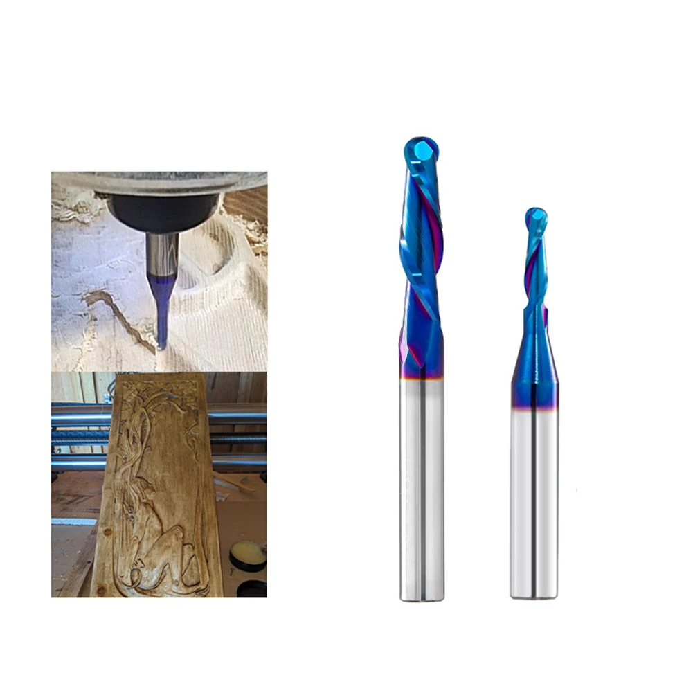 2-piece Milling Cutter Set, Milling And Grooving Projects 2-flute Ball End Mill Hand Tools Parts Power Tool Accessories
2-piece Milling Cutter Set, Milling And Grooving Projects 2-flute Ball End Mill Hand Tools Parts Power Tool Accessories