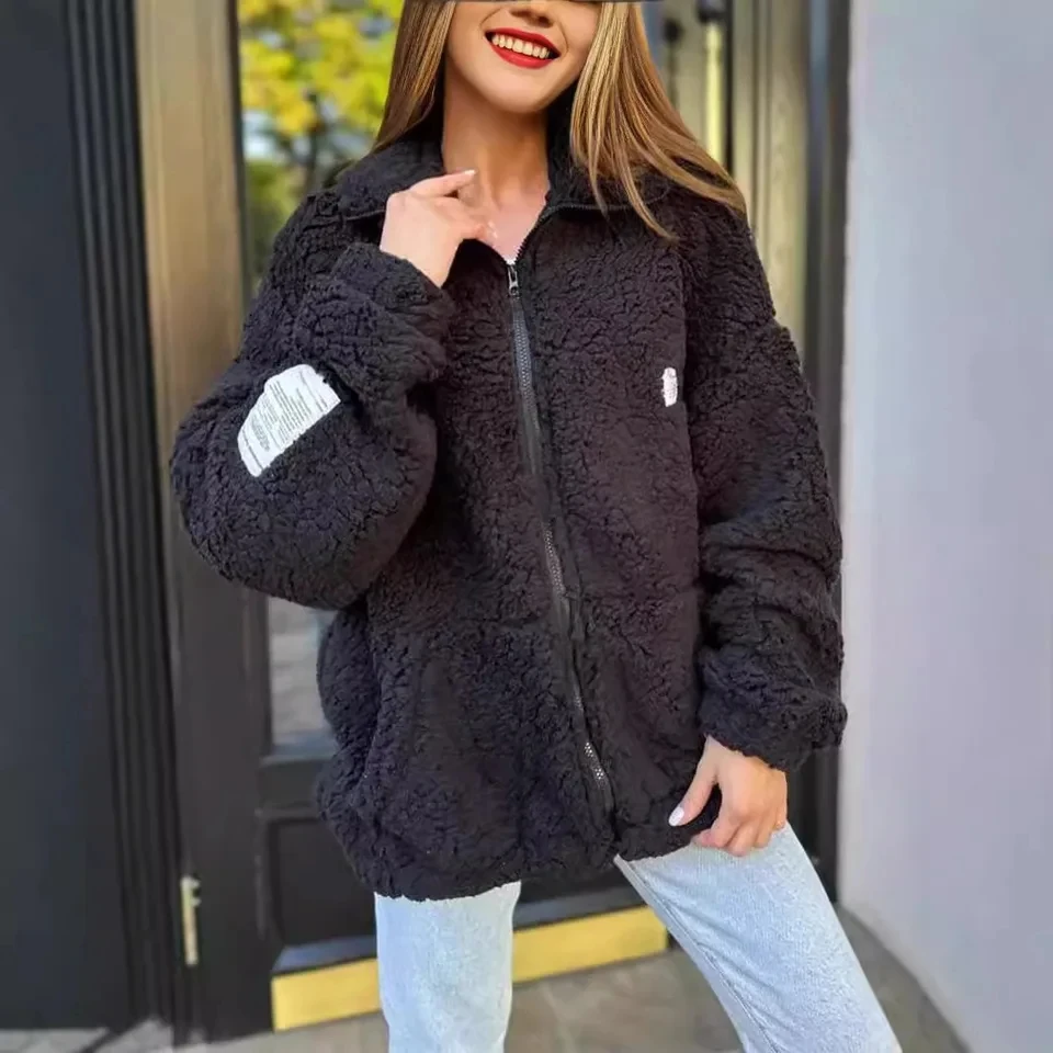 Women's Lazy Style Fuzzy Coat 2026 Autumn Winter Hot Selling Solid Color Zip Cardigan Warm Fashion Versatile Outerwear
Women's Lazy Style Fuzzy Coat 2026 Autumn Winter Hot Selling Solid Color Zip Cardigan Warm Fashion Versatile Outerwear