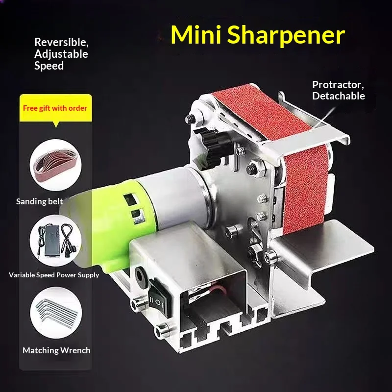 775 110-240v Mini Electric Sander Belt Grinder 4-axis Variable Speed Multifunctional DIY Handheld Knife Sharpener Tool
775 110-240v Mini Electric Sander Belt Grinder 4-axis Variable Speed Multifunctional DIY Handheld Knife Sharpener Tool